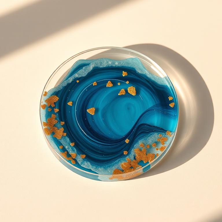 Resin work — Sticky resin